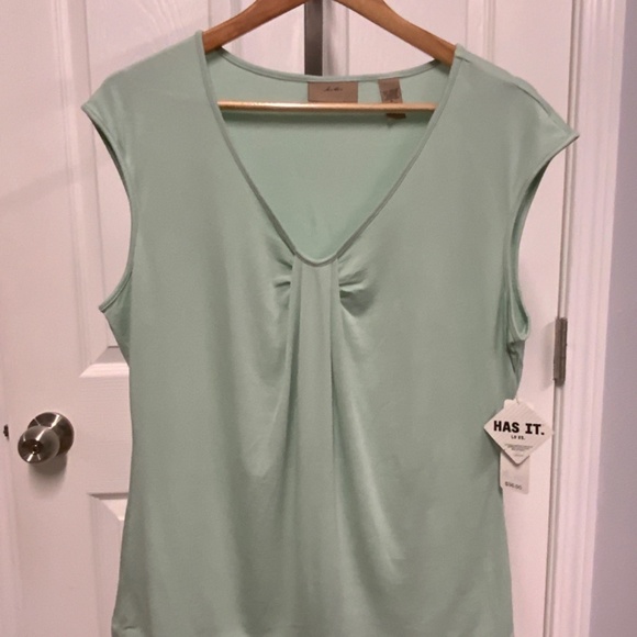 I.E. Mint Green Sleeveless Top - Picture 4 of 6